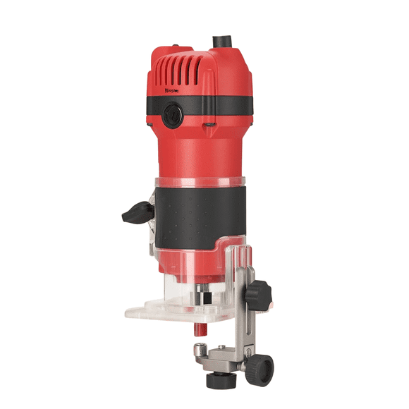 Router 650w Bloosom +15 Brocas Carburo 1/4 Rojo con Negro