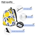 thumbnail image 5 of Daiia Tropical Lemon Vintage Canvas Backpack for Men and Women ,Hiking Backpack,Travel Laptop Bag for School,Large Capacity Backpack, 5 of 8