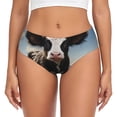 thumbnail image 1 of Balery Cute Prairie Cow Ropa Interior de Algodón para Mujer con Dibujo – Braguitas Cómodas y Elásticas, Estilo Clásico-Large, 1 of 6