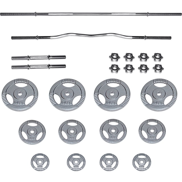 Kit Pesas Mancuernas Barra Recta Discos CENTURFIT 70lbs MKZ-PESAS70LBS