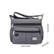 thumbnail image 3 of Bolso bandolera para hombre, ideal para negocios, ocio y viajes diarios. Impermeable, duradero, con múltiples compartimentos, estilo retro de piel sintética (gris)., 3 of 6