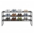 thumbnail image 4 of SONGMICS Zapatero de 3 Niveles, Estantería de Metal, Estantería de Zapatos, para 15 a 18 Pares, 30 x 116 x 55 cm, Estante Apilable, Negro, 4 of 8