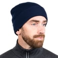 thumbnail image 3 of MERIWOOL Unisex Beanie - Merino Wool Ribbed Knit Winter Hat for Men and Women, 3 of 9