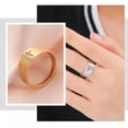 thumbnail image 5 of RSAMD Gothic Cross Jesus Ring Stainless Steel Minimalism Couple Finger Ring Jewelry-11-Gold B, 5 of 6