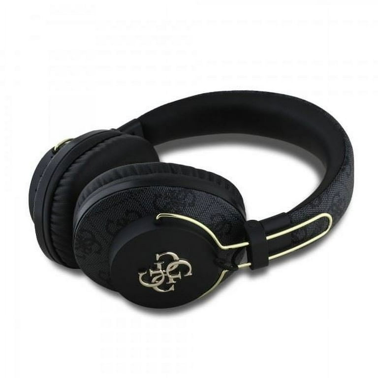 guess ヘッドホン 4G Big l Logo Guess 4G Big Metal Logo Bluetooth On Ear ENC Headphone Black