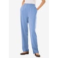 thumbnail image 2 of Woman Within Plus Size Tall 7-Day Straight-Leg Elastic-Waist Stretchy Knit Pant, 2 of 6