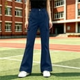 thumbnail image 2 of Cargo Pants for Girls Boys Unisex Kids 5-15Years Tween Casual Solid Color Full Length Trousers Flared Pants with Pockets Back to School Casual Daily Wear, 2 of 8