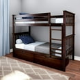 thumbnail image 1 of BEDSMART Lits Superposés Simple sur Simple en Bois Massif avec Rangement / Espresso, 1 of 7