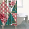 thumbnail image 4 of Pioneer Flower Floral Print Pattern Shower Curtain 36"x72" ,Bathroom Decorative Shower Curtains Set with 12 Hooks,Modern Waterproof Washable Shower Curtain, 4 of 6
