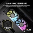 thumbnail image 4 of Funda para PC Corsair iCUE LINK 2500X RGB Small-Tower mATX negra, 4 of 8