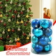 thumbnail image 4 of Christmas Tree Ornaments, 16PCS 6CM Shatterproof Plastic Christmas Balls Hanging Decorations for Holiday Party Indoor New Year Tree Decor Ornament Set, 4 of 5