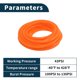 thumbnail image 4 of Manguera de vacío de silicona Unique Bargains para línea de vacío automotriz naranja 20FT 5/16" 8mm ID 2mm Grosor 1 Pc Alta temperatura 130PSI Presión máxima para aire y agua, 4 of 6