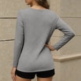 thumbnail image 6 of Sexlip Womens Basic Crew Neck Tee Drop Shoulder Design Breathable Fabric Relaxed Silhouette for Casual Outings Gray L, 6 of 9