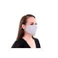 thumbnail image 3 of 2 Pack Sequin Silver Face Mask Bling Sparkle 3 Layer Reusable, Washable, Soft Fabric, Adjustable Ear Loops & Pocket for Filter, 3 of 7