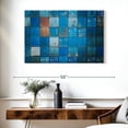 thumbnail image 3 of Elephant Stock Blue Cargo Containers Wall Art - Horizontal Canvas Wall Art - Living Room Wall Decor - Abstract Canvas - Teal And Turquoise Decor - 39" x 26", 3 of 8