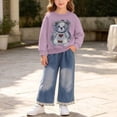 thumbnail image 6 of LvhaoGJOB Little Kids Girls 2-Piece Outfit Set - Multi-Pocket, Fleece Lined, Elastic Waist, 6 of 6
