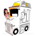 thumbnail image 1 of PIEDRA PAPEL O TIJERAS: Gastromóvil (Foodtruck; Juguete de cartón para niños, tamaño Grande, Pinturas Incluidas.), 1 of 4