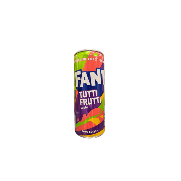 Fanta Tutti Fruitti Taste Zero Sugar Drink 250ML - U.K Limited Edition