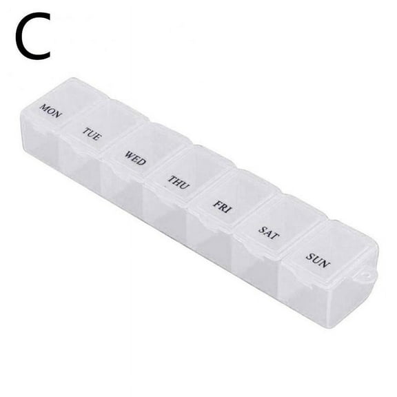 7 Day Weekly Pill Box Travel Box Tablet Holder Medicine New Dispenser A5H0