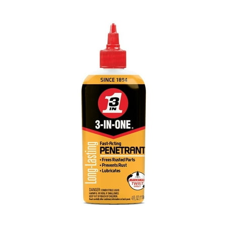 WD-40 120015 3-in-One Fast Acting Penetrant Long Lasting Lubricant - 12 (Best Long Lasting Lubricant)