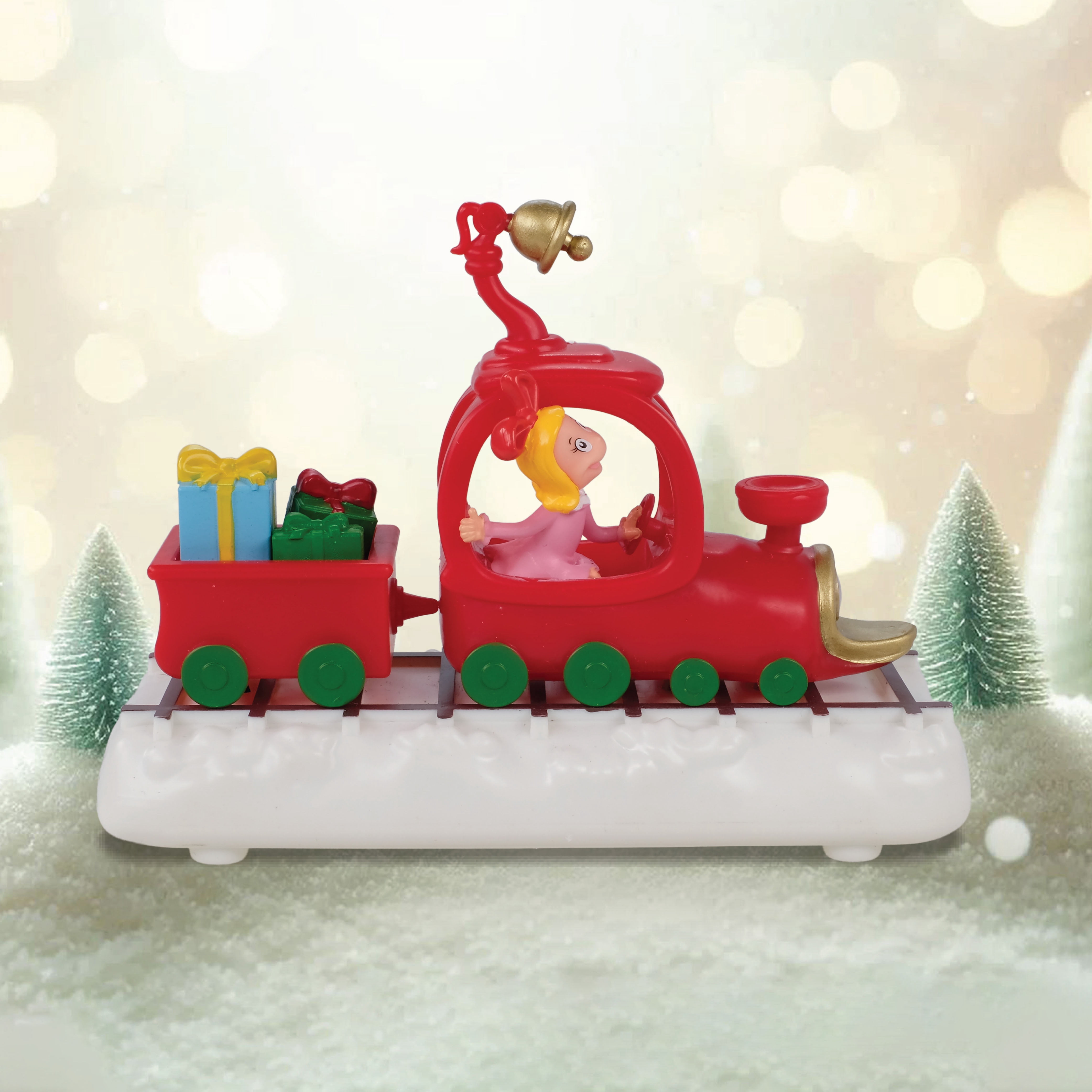 Dr. Seuss The Grinch Christmas Train Tabletop Figurine with Cindy Lou Who