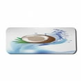 thumbnail image 1 of Fruit Computer Mouse Pad, Broken Coconut and Leaves in a Splash of Water Tropical Hawaii Themed Abstract Design, Rectangle Non-Slip Rubber Mousepad Large, 31" x 12", Multicolor, by Ambesonne, 1 of 2