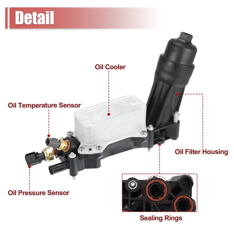 68105583AF Engine Oil Cooler Oil Filter Housing Adapter Assembly