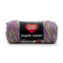Red Heart® Super Saver™ #4 Worsted Acrylic Yarn, Artist print 5oz/142g 236yd