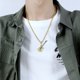 thumbnail image 5 of Collar de hombre con personalidad creativa, colgante de guitarra Mini Rock, collar de acero inoxidable a la moda, 5 of 5