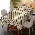 thumbnail image 6 of Rectangular Tablecloth 60x84 Inch – Waterproof Polyester Printed Table Cover, Wrinkle Resistant, Washable for Kitchen & Dining, Colorful Geometry Pattern, 6 of 6