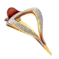 thumbnail image 1 of Pinza para el pelo para mujer, pasador, pinza para el pelo, accesorios para el cabello, clip, lujo y diseño café Yuyangstore Pinza para el cabello para mujeres de cristal, 1 of 7