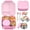 Pink, variant on Kids Bento Lunch Box with 9oz Soup Thermos Leak-Proof Food Container 4 Compartments Insulated Hot Food Jar for Toddler Kid Boys Girls to School & Travel