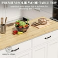 thumbnail image 5 of ZIVACATE Rolling Kitchen Island on Wheels Cart 54in with Storage for Kitchen Dinning Room,White, 5 of 8