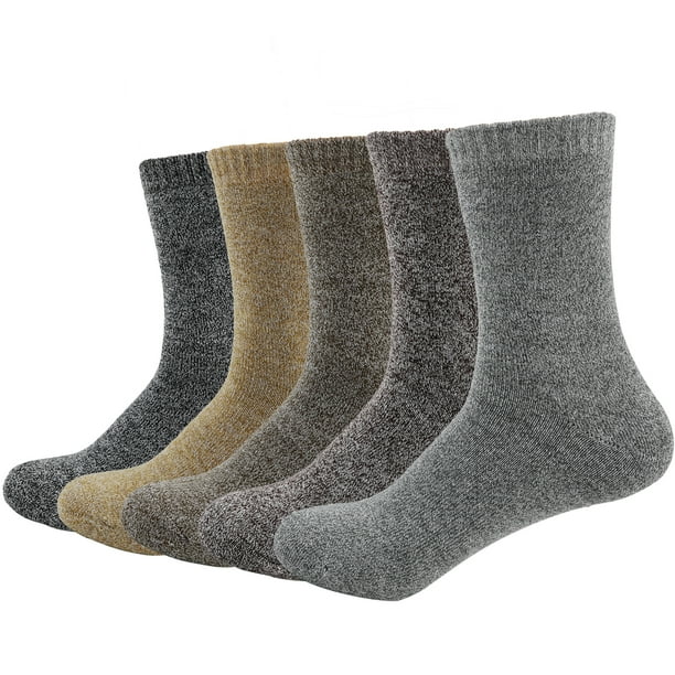 EZGO Mens Heavy Thick Wool Socks Soft Warm Comfort Winter Crew