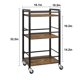 thumbnail image 4 of Yeshouse carrito de servicio de 3 niveles con ruedas, compacto y práctico, ideal para cocina, comedor, sala de estar o bar, fácil de mover y almacenar utensilios, bebidas o alimentos, 4 of 9