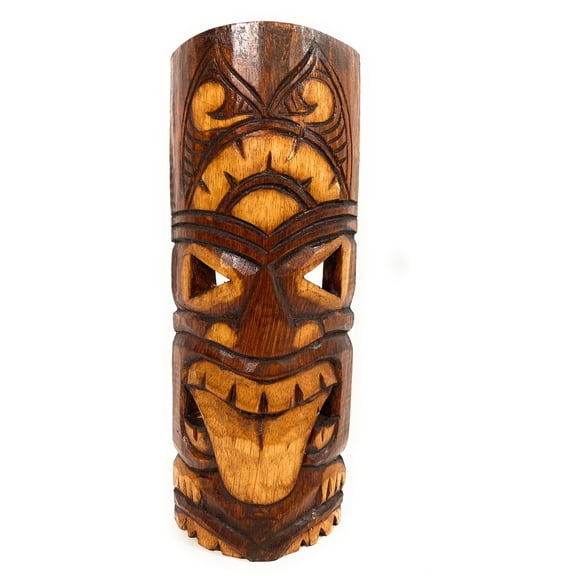 Warrior Tiki Mask 12" - Strength Tiki hand Carved | #bag1505530
