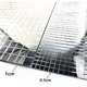 thumbnail image 4 of Wall Sticker, Self-Adhesive Real Glass Silver Mirror Mosaic Tile Sticker, 1600 Pieces 5mm by 5mm Mirrors., 4 of 5