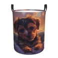 thumbnail image 1 of Fotbe Puppy Lying On A Cloud Cesto de Ropa con Asas, Cesto Impermeable de Gran Capacidad, Bolsa de Lavado para Dormitorio, Cesto de Ropa con Ruedas y Asas-Medium, 1 of 6
