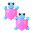 thumbnail image 1 of Oleegame 2PC Produce Storage Cute Animal Toothbrush Holder Turtle Strong Suction Cup Toothbrush Toothpaste Storage Rack Bathroom Wall-mounted Toothbrush Holder Pink, 1 of 2