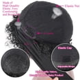 thumbnail image 5 of KDDOM 1 par de pinzas para el pelo con lazo, pinzas laterales con lazo, bonitos accesorios para el cabello para niñas, mujeres y niños (negro), 5 of 5