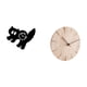 thumbnail image 5 of Reloj de pared decorativo de madera acrílica, silencioso, sin , fácil de leer, diseño creativo, adorno colgante para estudio, dormitorio, habita, 5 of 8