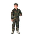 thumbnail image 1 of Rothco Kids Air Force Type Flightsuit - Woodland Camo, Small, 1 of 2