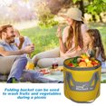 thumbnail image 4 of Greeniant 2021 nuevas bolsas de agua impermeables de 20L, cubo plegable de pesca, cubo portátil, contenedor de agua, bolsa de transporte de almacenamiento Pescar Amarillo Greeniant OD000665-02, 4 of 6