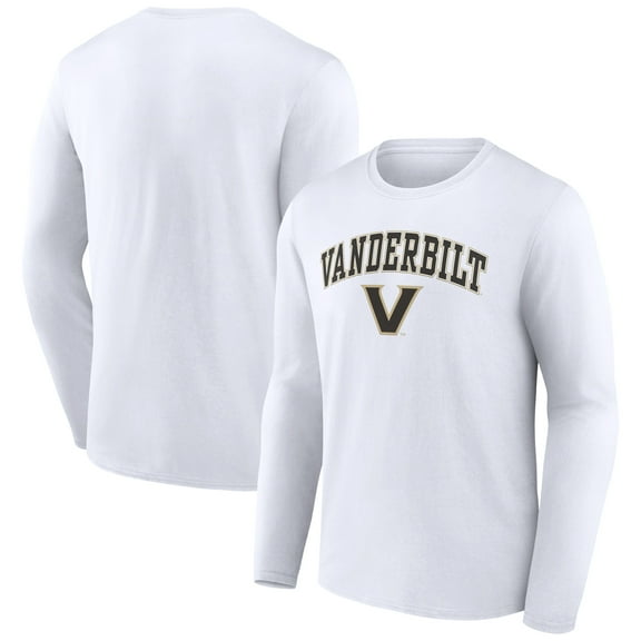 Men's White Vanderbilt Commodores Campus Long Sleeve T-Shirt