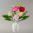 thumbnail image 4 of Plug-in Night Light LED Flower Lamp Color Changing Decorative Lighting for Bedrooms Hallways Staircases, 1 Count, 4 of 9