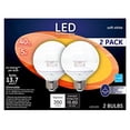 thumbnail image 2 of GE Lighting Dimmable LED 5-watt (40-watt Replacement), 350-Lumen G25 Light Bulb with Medium Base, Soft White, 2-Pack, 2 of 2