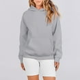 thumbnail image 5 of NMMUED Womens Hoodies, Oversize Hoodies for Women, Womens Hoodies Pullover, Womens Sweatshirt, Athletic Workout Pullover Fall Clothes, Gray 1 XL, 5 of 8
