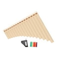 thumbnail image 4 of Pan Pipe Instrument Key of C Folk Instrumento musical 16 tubos duraderos con etiqueta de nota y bolsa de almacenamiento para músicos principiantes, 4 of 8