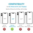 thumbnail image 2 of Funda tipo cartera Onetop compatible con iPhone 16 Pro de 6,3 pulgadas, color negro, 2 of 7