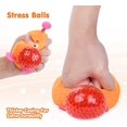 thumbnail image 3 of Pelota antiestrés, pelota antiestrés, juguete antiestrés blando, alivia el estrés de los dedos de la mano de la muñeca para niños adultos (pequeño monstruo naranja), 3 of 5